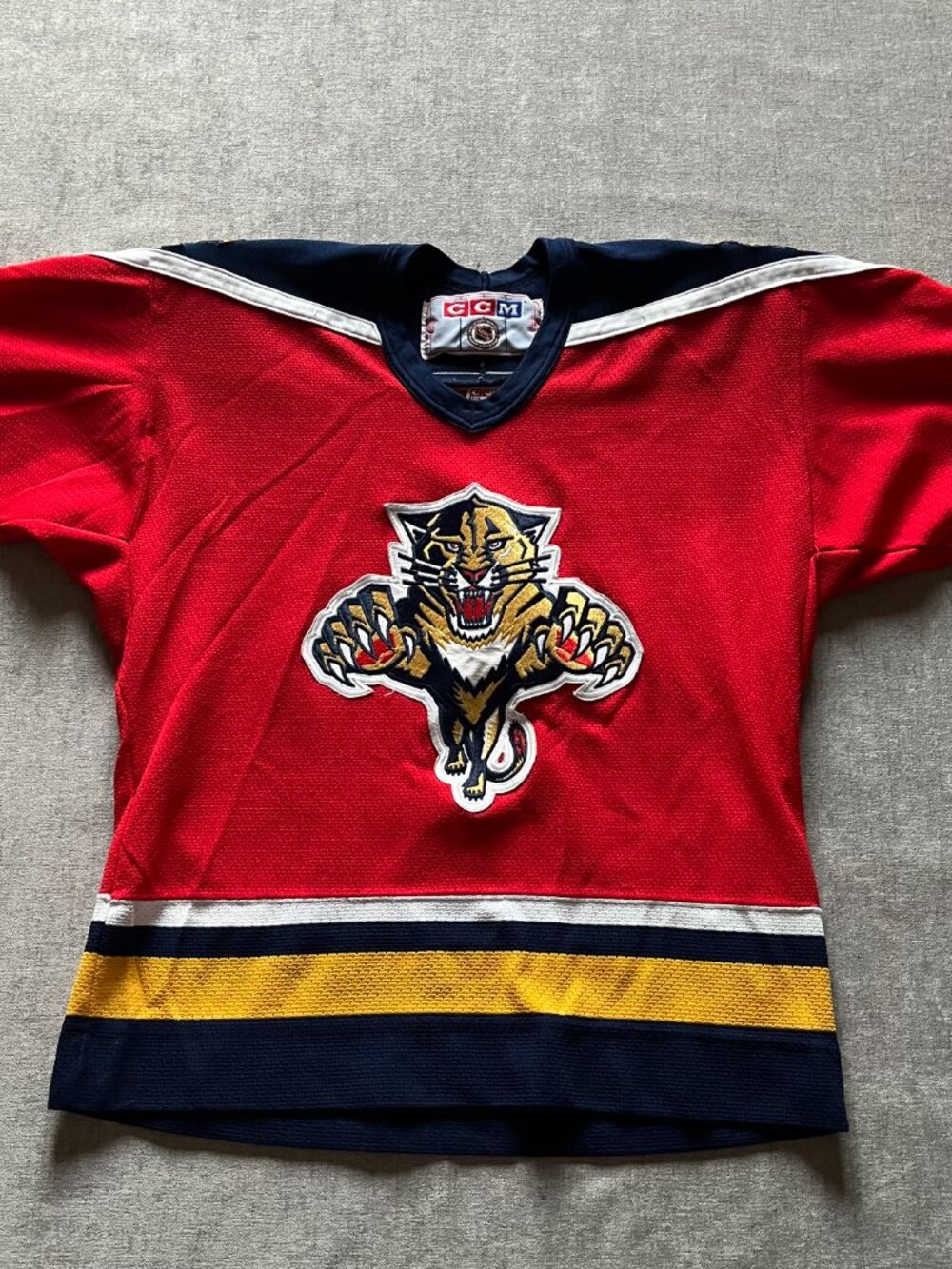 Florida Panthers CCM Jersey Youth Boys Large Red NHL Embroidered Canada - Picture 2 of 11